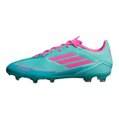 Messi Adizero F50 League FG MG La Vida Tropical Pack Unisex Sneakers Teal Flash-Aqua Lucid-Pink IH0928