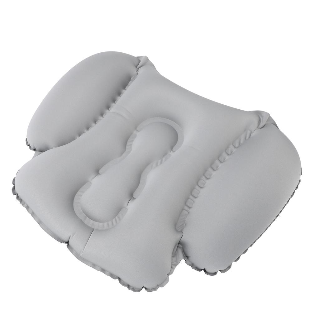 Inflatable Lumbar Travel Pillow for Airplane Ergonomic Soft Office Chair Back Support Pillow for Men Women Press
