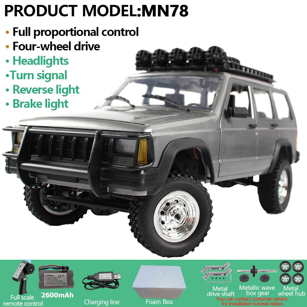 AAYD1 MN78 1:12 RC Car MN Model RTR Version RC Car 4WD 280 Motor Professional Off-Road RC 2.4G Remote Control Car For Boys Gifts