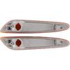 ApplianPar Left and Right Side Marker Light Cover for Mercedes-Benz E-Class W211 2003-2006 Bumper Turn Signal Lamp Cap