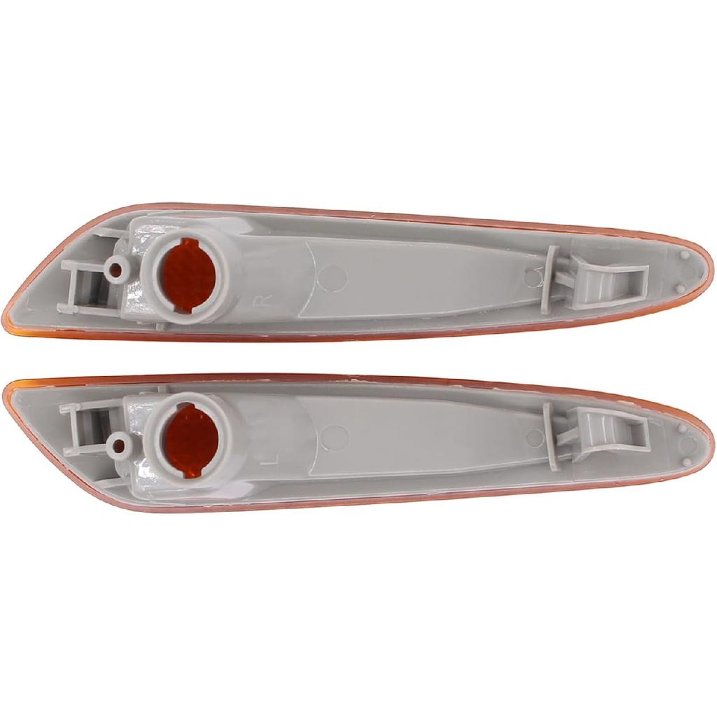 ApplianPar Left and Right Side Marker Light Cover for Mercedes-Benz E-Class W211 2003-2006 Bumper Turn Signal Lamp Cap