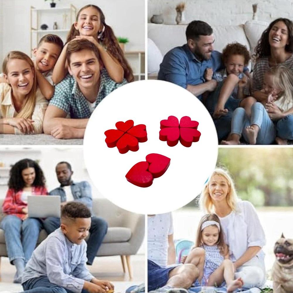 

100Pcs Romantic Heart Shape Cutouts Decor Red Love Craft Pieces Party Props 100Pcs