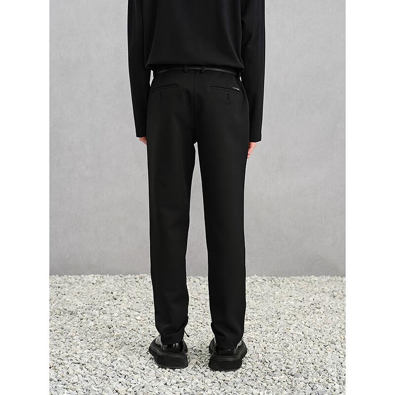 GXG Men's Black Slim Fit Thermal Casual Pants