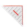 32cm Isosceles Triangle Ruler With Handle Right Angle Protractor Transparent Drawing Parallel Line Ruler Drafting Triangle