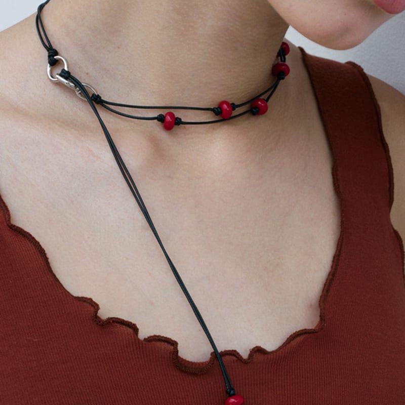 MONDAY EDITION Dot Orbit String Necklace