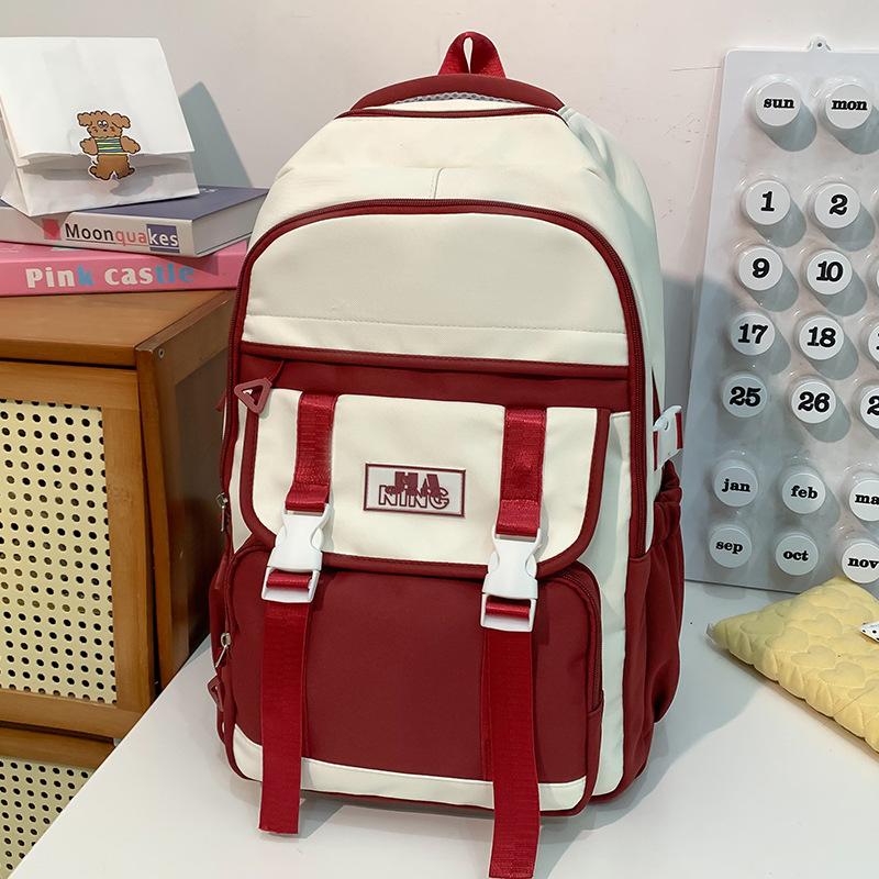 Children's Schoolbags Elementary School Students  Girls Junior High School Students  Large Capacity  High Appearance  Two Piece Backpack