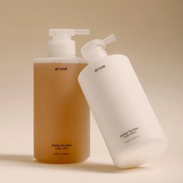 [Gift Recommendation/Free Shopping Bag] Bitter Butter Body Wash 500ml & Body Lotion 400ml Set