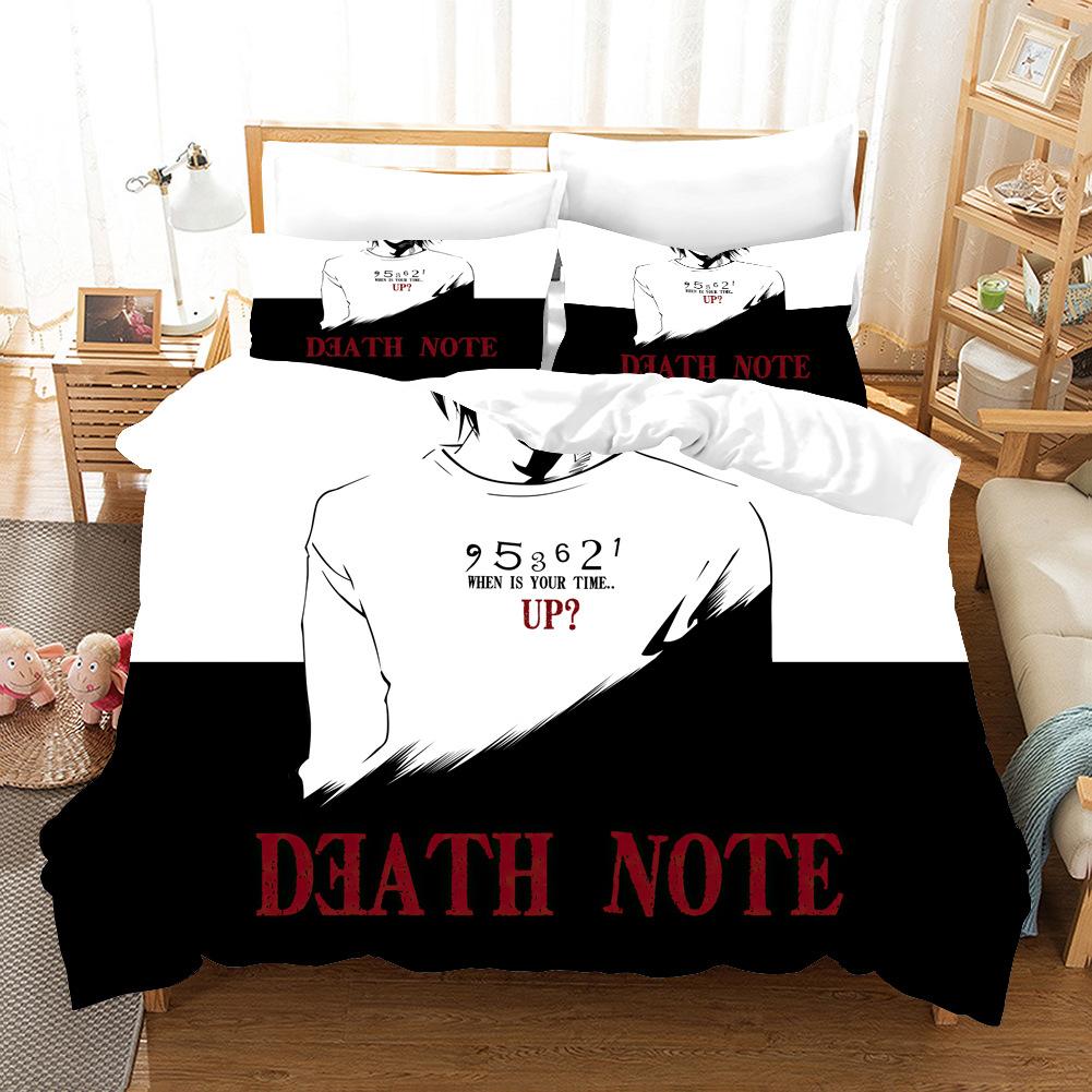 Digital Printing Animation Bedding Four-Piece Set Three-Piece Set Bed Sheet Pillow