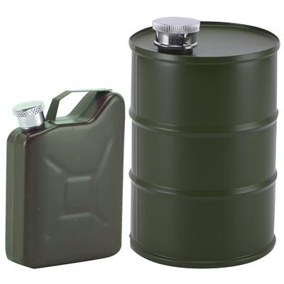 HAMILO Fuel Bottle, Oil Can, Portable Drum, Poly Tank, Set of 2