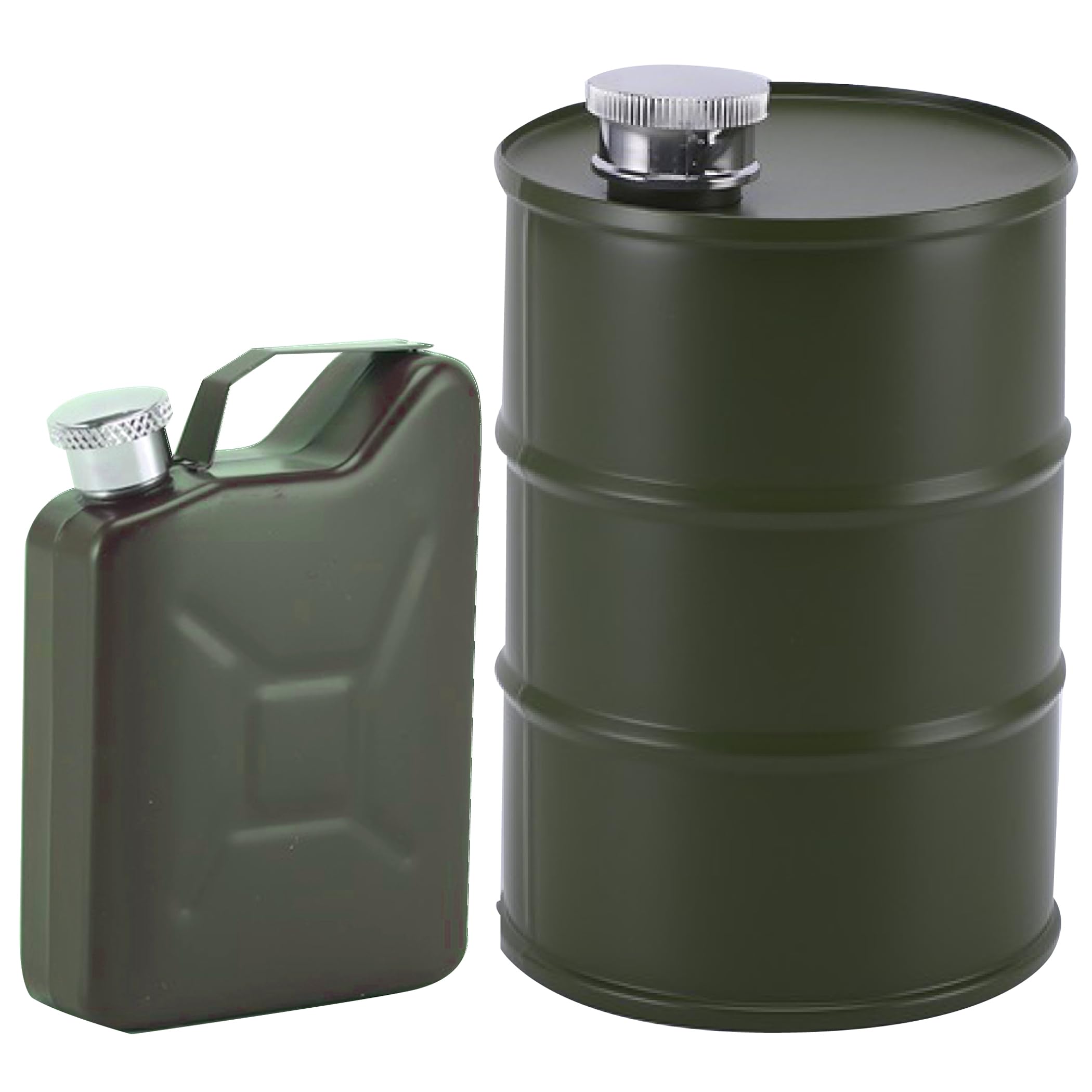

HAMILO Fuel Bottle, Oil Can, Portable Drum, Poly Tank, Set of 2