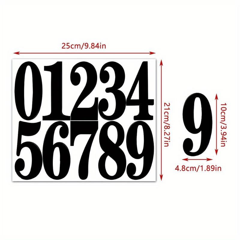 Digital stickers, mailbox stickers, and waterproof digital labels are used to mark house numbers and home office address numbers