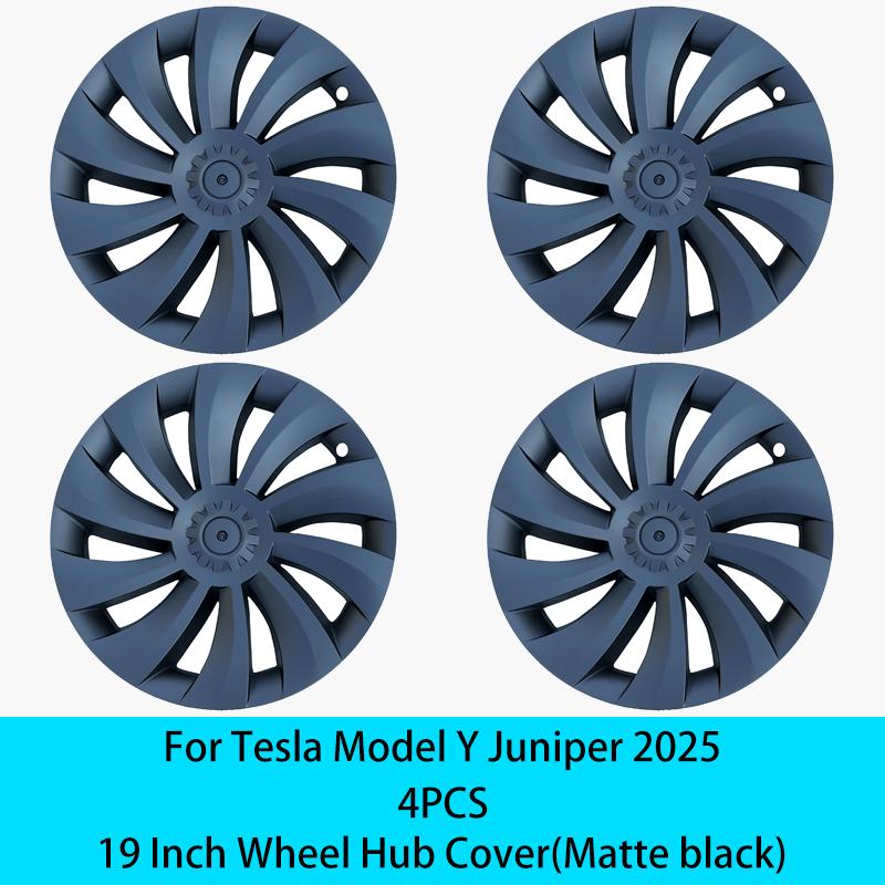 Pro Tesla Model Y Juniper 2025+ 4ks Krytka náboje Kola do auta Náhradní krytka kola 19 palců Performance Automobilový kryt náboje Příslušenství