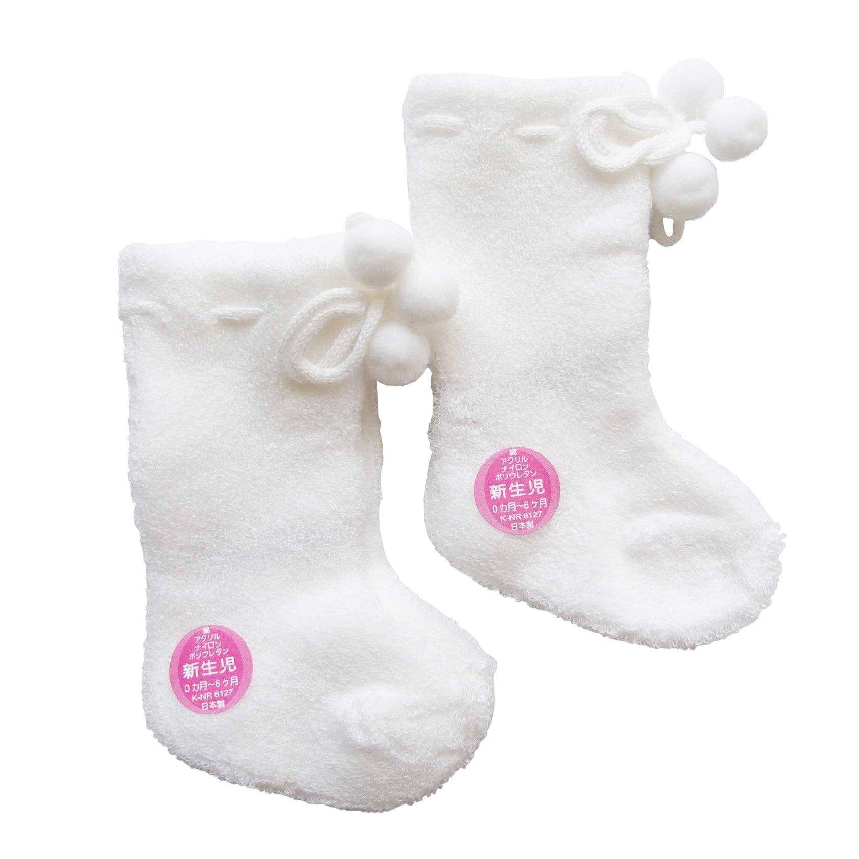 

Set of for newborns to 6 baby white 2, months, 9cm, socks, knee-high socks, 660852, белый