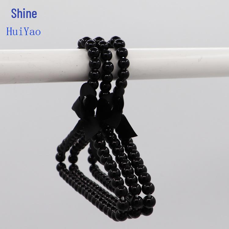 20cm Fashion Pearl Hanger with Bow - Pet, Dog, and Children's Plastic Hanger