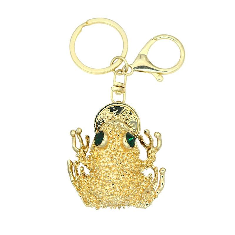 

Золотой металлический брелок