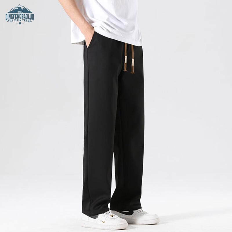 Dingfengbaoluo Herren Relaxed Fit Straight-Leg Freizeithose DDF11