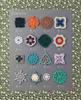 Crochet Continuous Motif Pattern (applemints) That Can Be Knitted Without Cutting the Yarn