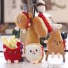 Mini Fast Food Cute Keyring Doll Keychain Key Holder
