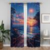 Dreamscape Modern Living Room Curtains for Camera Partition Tulle for Bedroom Blackout Curtain Halloween Decoration Shades Child