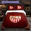 Sevilla FC Themed Bedding 3Pcs Duvet Cover Set Decorative Bed Linen For Teen Room Home Decoration