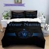 Chelsea F Custom Name Pattern Bedding,Quilt Set Quilt Cover Pillowcase Home Birthday Gift(1 * Duvet Cover + 2 * Pillowcase, Without Core)