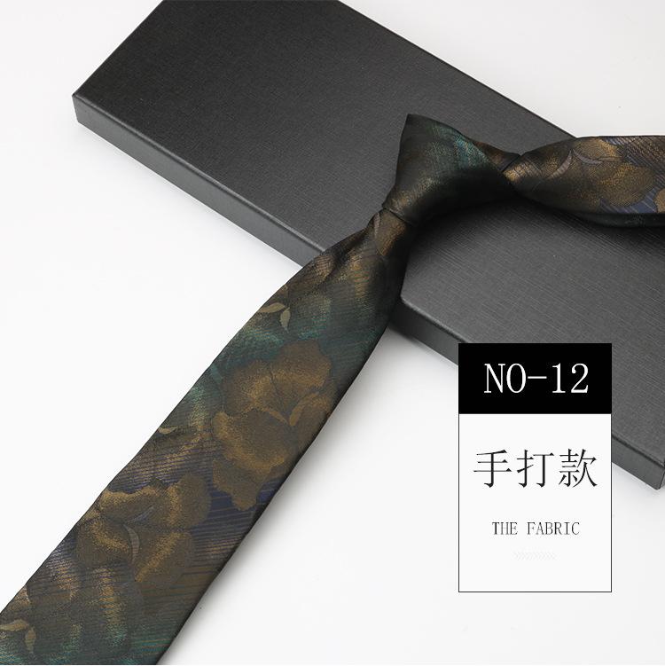 Obchodní kravata Pánský oblek Šaty Červená Zelená Host Pódium Svatba 8cm Vzor Ruční vázání