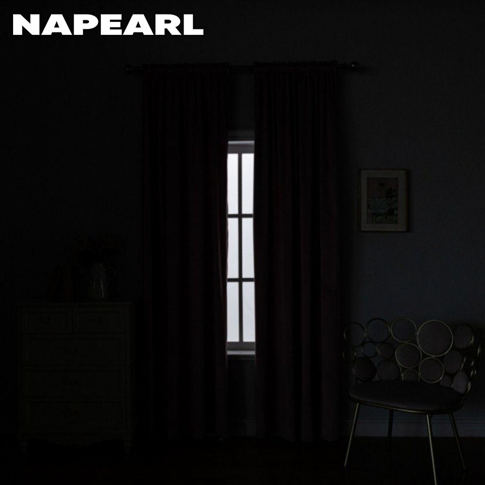 1PC NAPEARL 80% Blackout Degree Hot Silver Meteor High-precision Blackout Curtains for Bedroom Living Room Balcony Window Home Decor