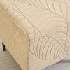 Square Ottoman Cover Jacquard Chair Covers Portable Footstool Slipcover  for Bedroom Party Hotel