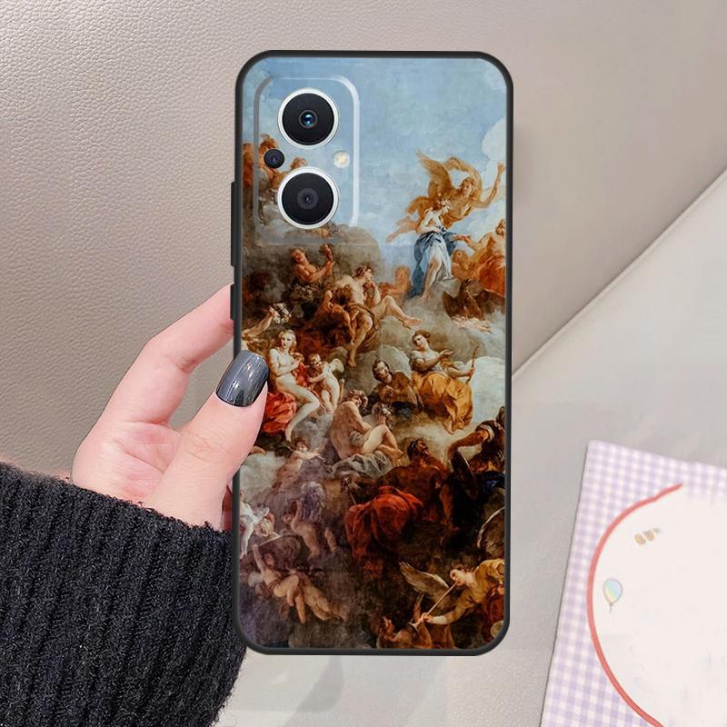 Renaissance Art Painting Funda For OPPO Reno 12 14 13 11 10 Pro 11F 12F 13F 14F 7 8 Lite OPPO Find X6 X5 X8 X9 Pro Case