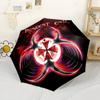 Resident Evil1 Compact Travel Automatic Umbrella with 8-Rib Durable Plastic & Iron All-Season Travel Stylish Accessory Gift for Festivals
