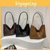 Minimalist And Modern Pu Tote Bag For Women In Brown With Generous Space Perfect For Daily Use