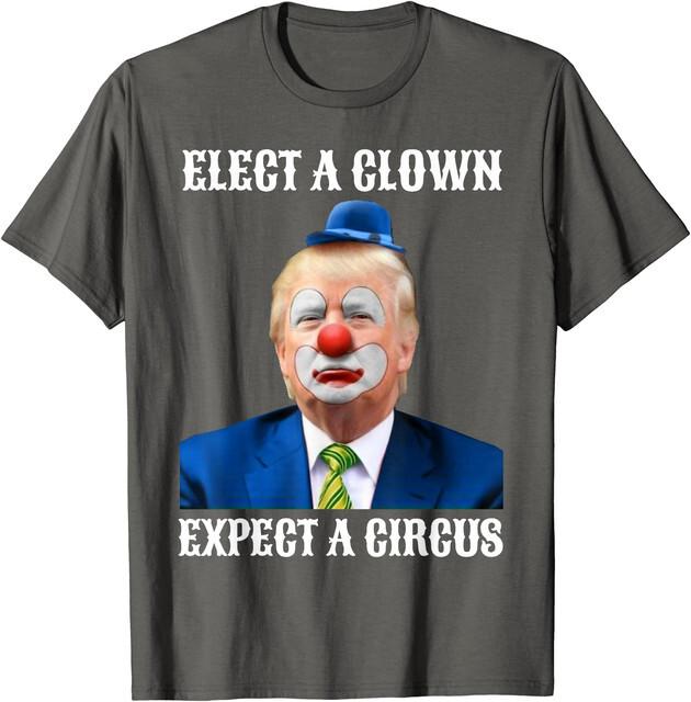 Impeach Anti-Trump Elect A Clown Expect A Circus Unisex T-Shirt S разноцветный