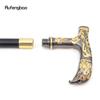 Golden Black Eagle Red Eye Pattern Walking Stick Party Fashion Elegant Walking Stick Decorative Cospaly Cane Knob Crosier 90cm