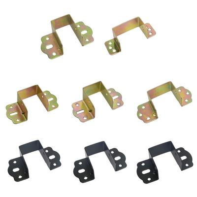 Conjunto de 4 dobradiças para cama, instalação simples, kit de conexão para móveis, ferragens para cama, acessórios para junção de cama, montagem simples.
