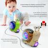Tummy Time Luminous Snail Toy Green Brown Crawling Snail Toys Electric Snail Toy  For Kindergarden