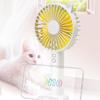 Cute Mini Fan Small Travel Fan Rechargable Cooling Device Lightweight Electric Fan Suitable for Indoor and Outdoor Use