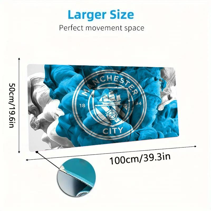 Manchester City Football Club2 Print Cushion Non-slip Laptop Tablet Big Mousepad XXL Mat Mini PC Playmat With Lock edge