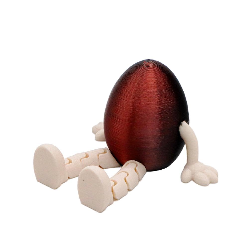 

Portable 3D Printed Bunny Model Movable Bunny Toy Photo Props Easter Egg Easter Decor Style 6