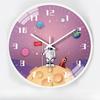 12-inch 30cm Creative Space Automatic Timing Radio Clock Children Cartoon Bedroom Mute Clock Wall Clock