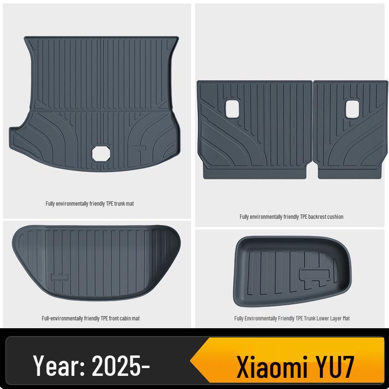 TPE Floor Mats for Xiaomi YU7 - Eco-friendly, Odorless, Color-Matching Interior.
