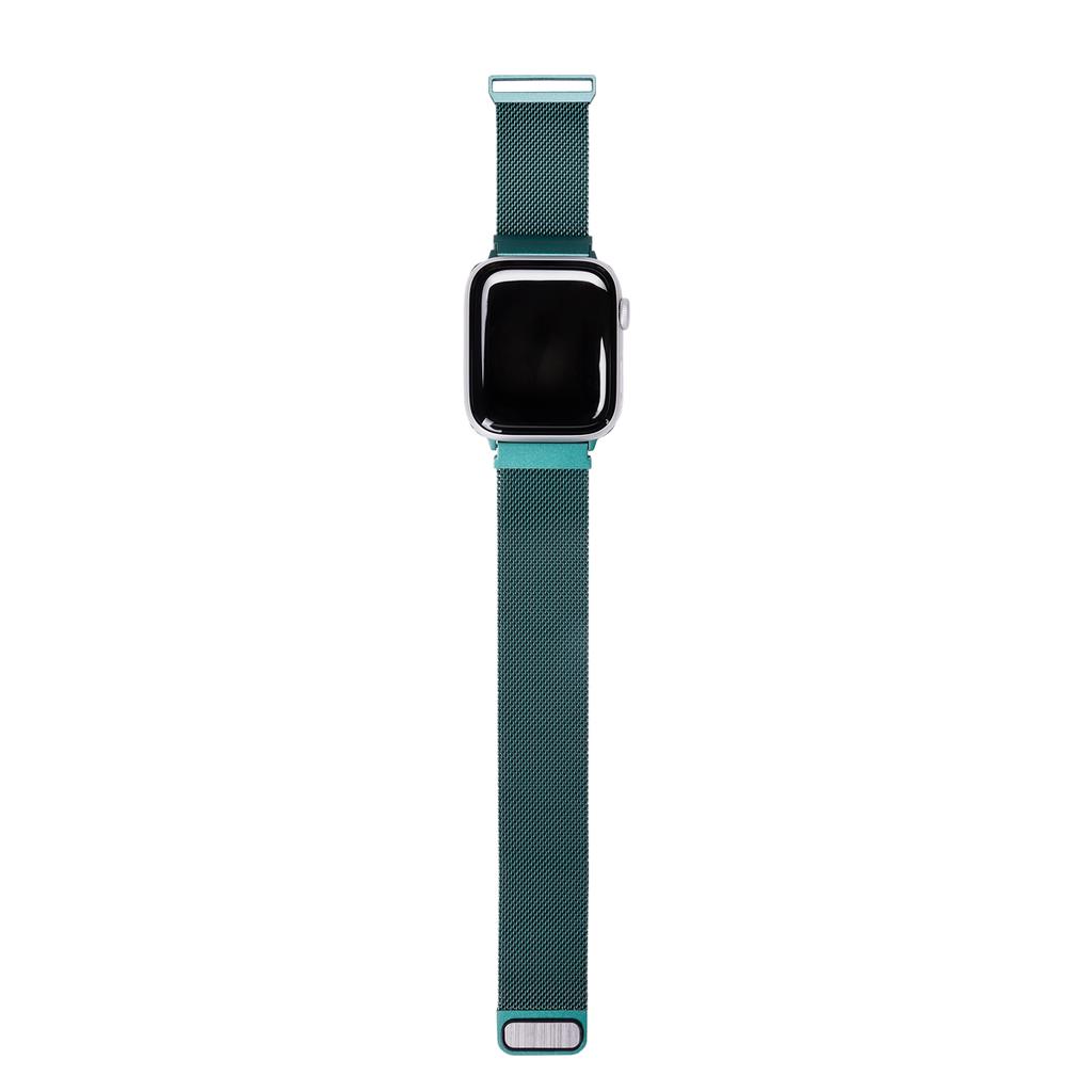 Egadeun Apple Watch Metal Strap Milanese Loop Band Deep Green 7 6 5 4 3 2 1 Compatible With All Se Models
