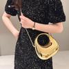 Acrylic Women Bags Luxury Crescent Moon Handbags New Fashion Personality Handbag Suitcase Makeup Dinner Bag Home Decoration