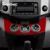 Real Soft Carbon Fiber Sticker For Toyota RAV4 2006 2007 2008 2009 2010 2011 2012 LHD RHD Car Central Control AC Frame Trim.