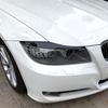 For BMW 3-Series E90 E91 320I 330I 2005-2012 Front Headlight Cover Garnish Strip Eyebrow Cover Trim Sticker Glossy Black