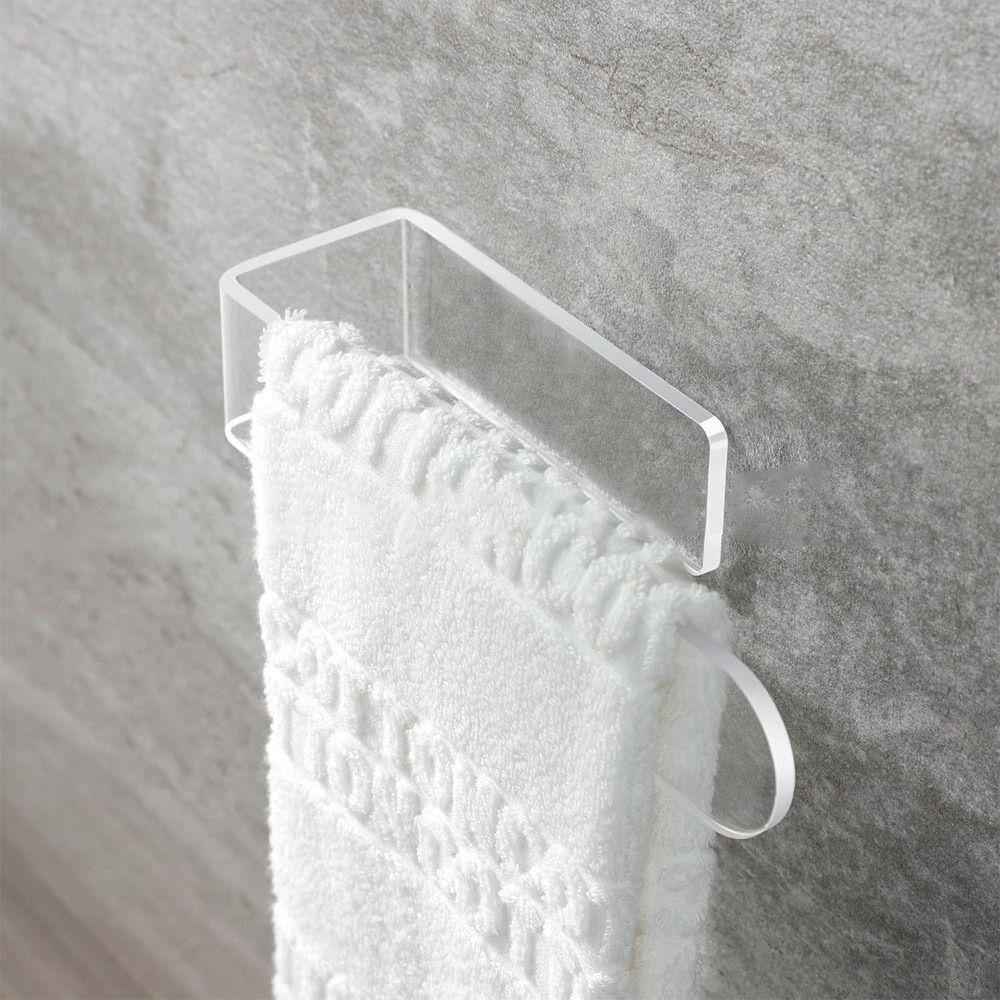 Self Adhesive Hand Towel Bar No Punching Toilet Paper Holder Accessories Hand Towel Holder