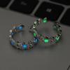Charming Heart Luminous Adjustable Couple Rings - Perfect Gift for Girlfriend