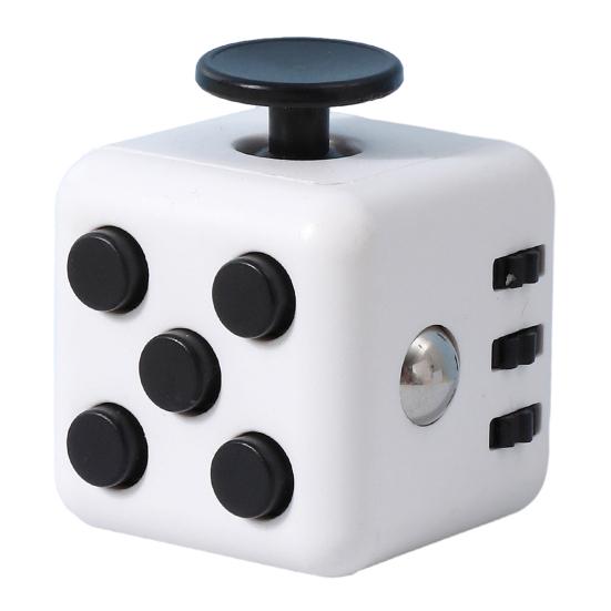 

Stress Relief Mini Cube Toy Portable Six-Sided Anxiety Relieving Cube Home Office Worker Silent Calming Cube Sensory Toy