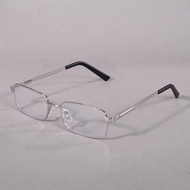 Anti Blue Light Reading Glasses For Men Metal Big Frame Readers Magnifier Presbyopia Lens Eyewear Diopter +1.00+150+200