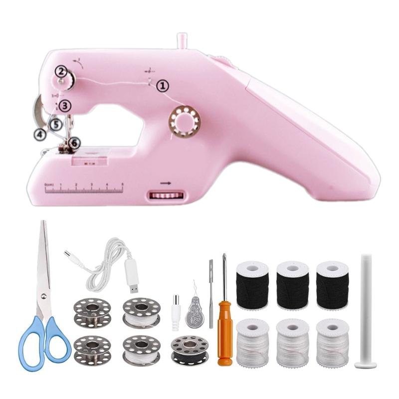 Handheld Sewing Machine Multifunctional Mending Machine Small Electric Sewing Machine for Homemakers Sewing Enthusiasts