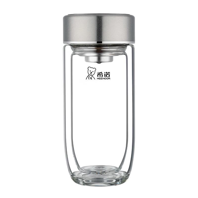 

Xinuo 280ml Double-Layer Heat-Resistant Glass Cup with Filter